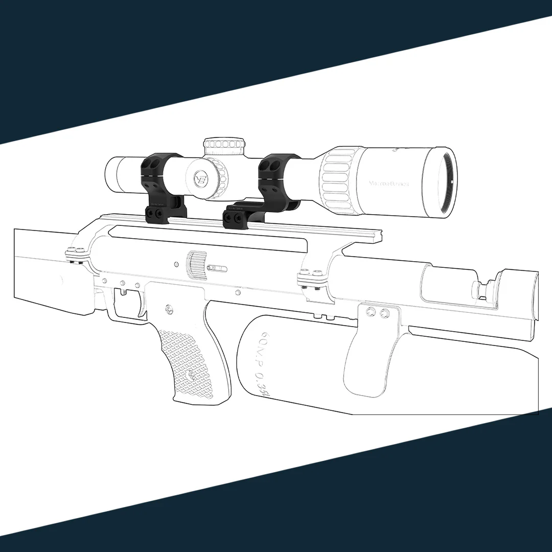 Vector Optics Cantilever Montageringe 30mm (h=32mm) - Image 5