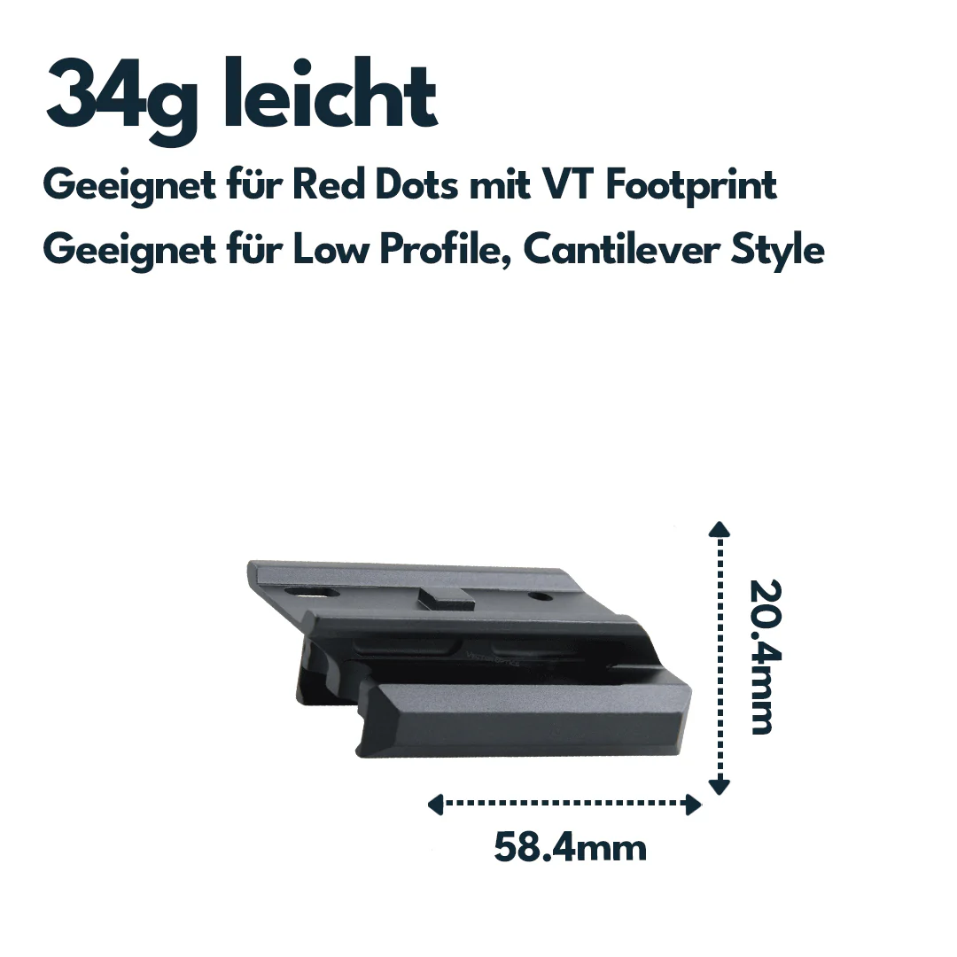 Vector Optics MAV-P05 Montage für Aimpoint Micro Footprint, 21mm Picatinny, h=12,8mm - Image 3
