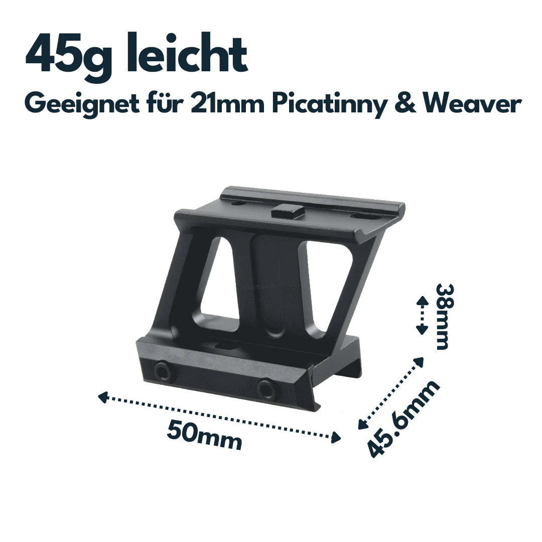 Vector Optics MAV-P15 Montage für Aimpoint Micro Footprint, 21mm Picatinny, h=38mm - Image 3