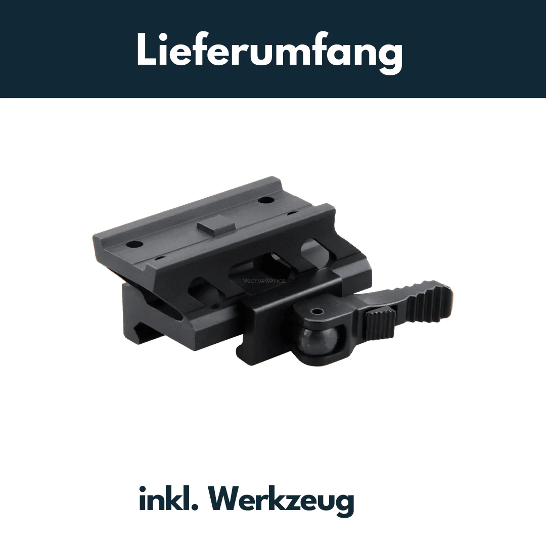 Vector Optics MAV-QD10 Schnellmontage für Aimpoint Micro Footprint, 21mm Picatinny, h=20,5mm - Image 6