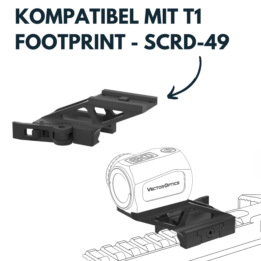 Vector Optics RD69-QD01 Scrapper 1x20 Cantilever Quick Release Riser Montage für 21mm Picatinny - Image 2