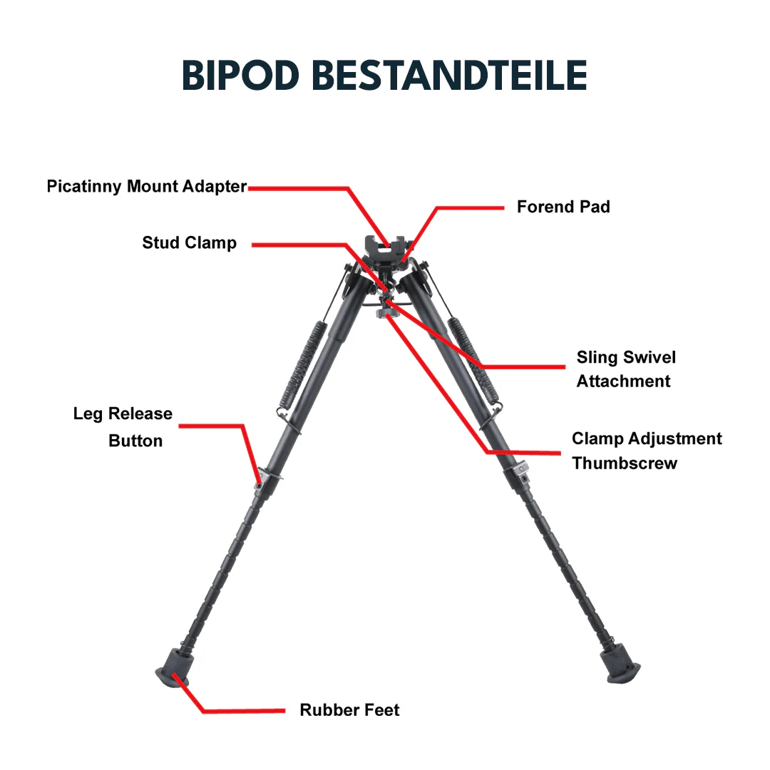 Vector Optics Rokstad Bipod aus hochwertigem Aluminium in verschiedenen Höhen - Image 2