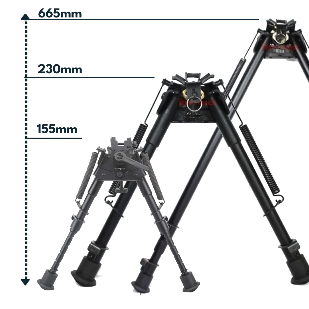 Vector Optics Rokstad Swivel Bipod aus Aluminium in verschiedenen Höhen - Image 3