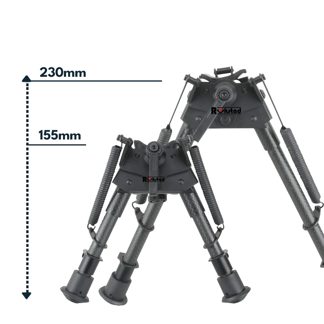 Vector Optics Rokstad Swivel Bipod aus Kohlenstoff und Aluminium in verschiedenen Höhen - Image 3