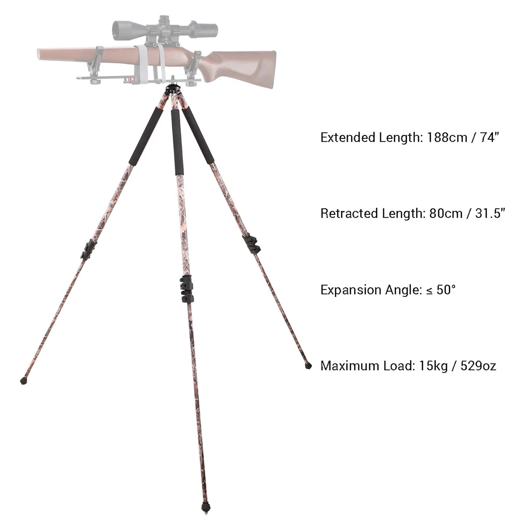 Vector Optics RSGR-08 80-188cm Tripod Camo zur Gewehrauflage - Image 3