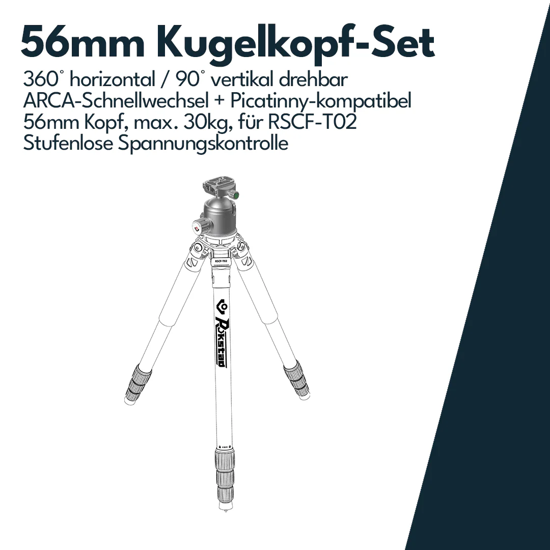 Vector Optics RSRH-02 56mm Kugelkopf für Stativ RSCF-T03 - Image 2