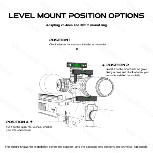 Vector Optics SCACD-19 Wasserwaage zur Montage an XASR Ringmontagen oder zum Auflegen - Image 2