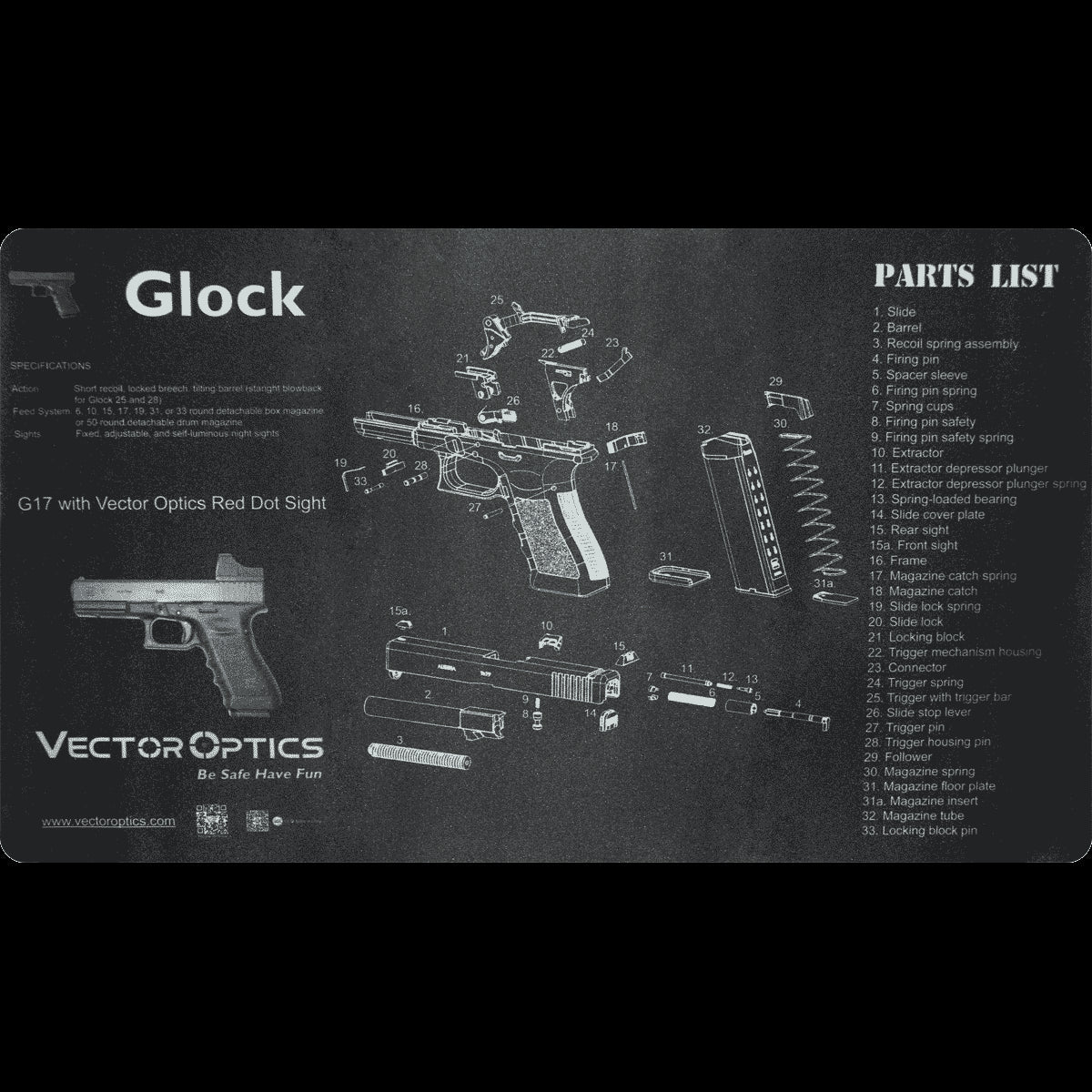 Vector Optics SCBM-02 Glock Reinigungsmatte - Image 5