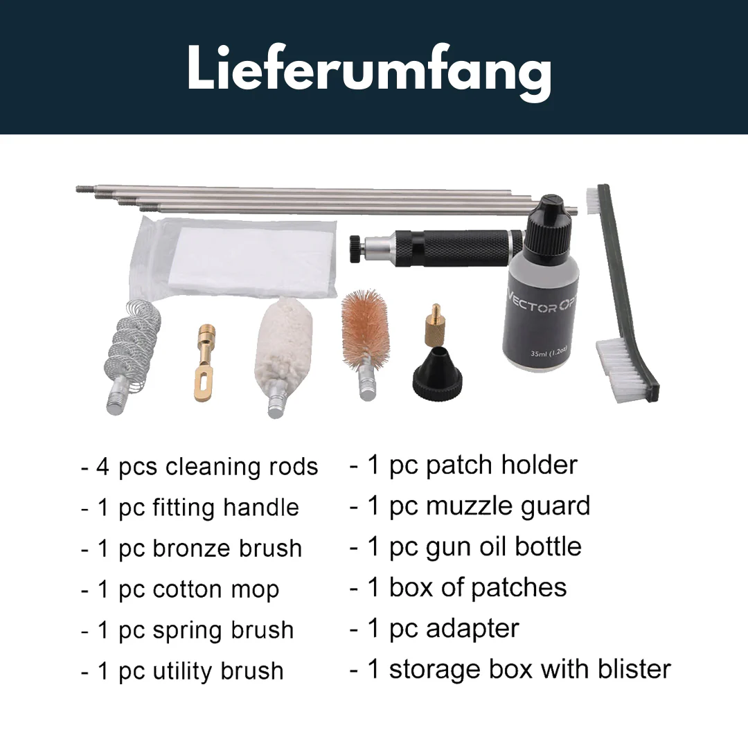 Vector Optics SCCK-08 15-teilliges Reinigungsset für 12GA - Image 4