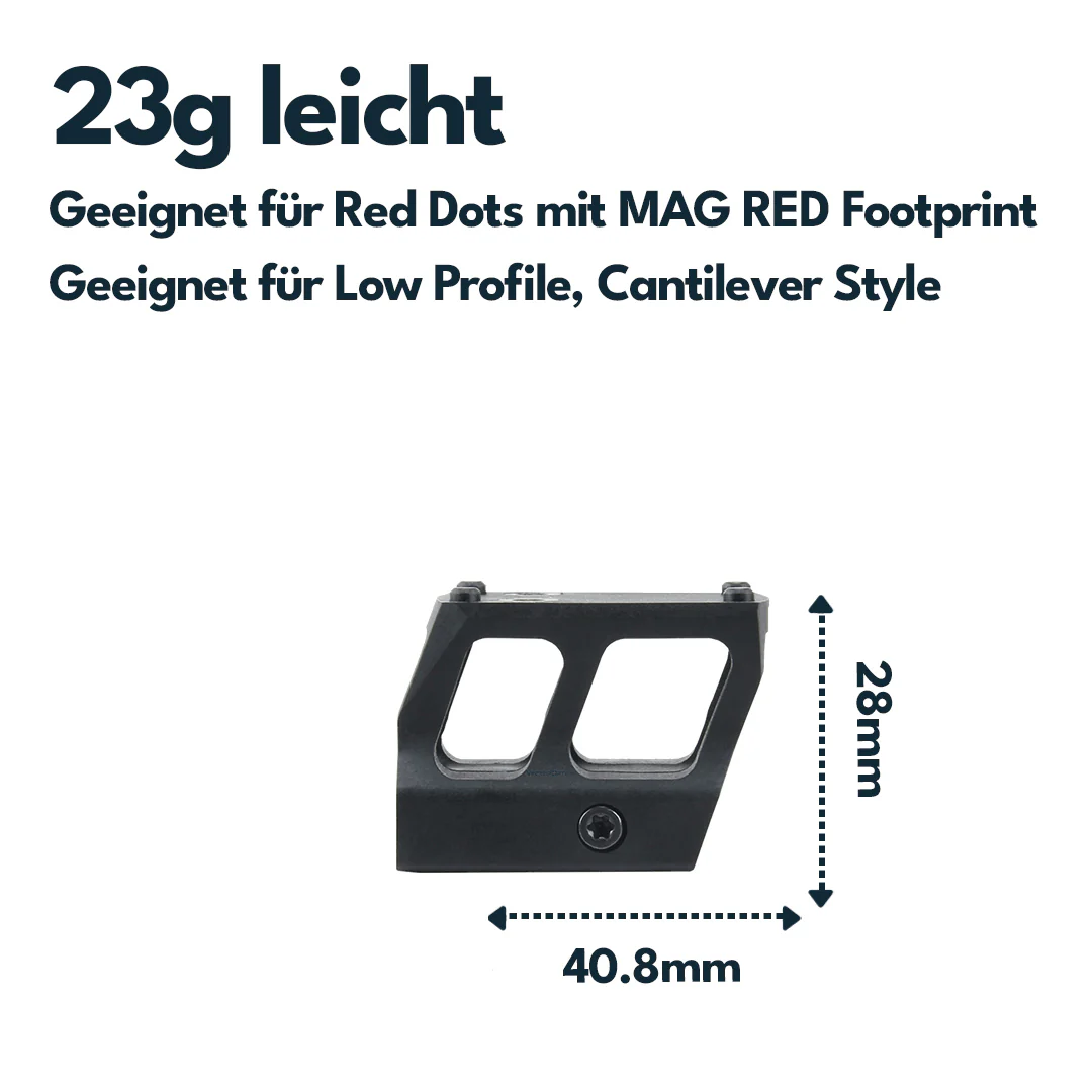 Vector Optics SCFRM-11 Montage aus Polymer mit MGT (SHIELD) Footprint, 21mm Picatinny, h=28mm - Image 3