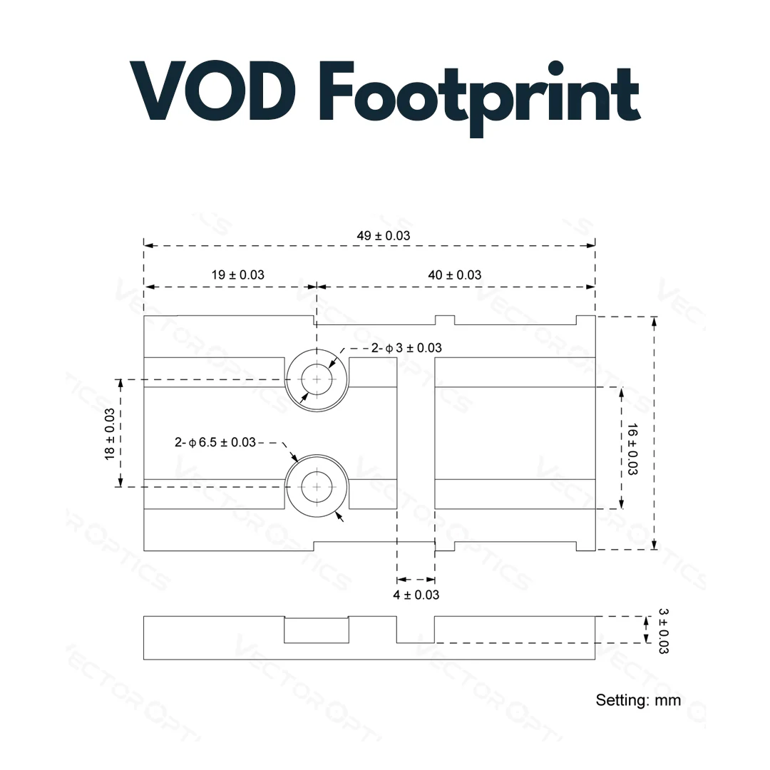 Vector Optics SCFRM-12 Glock MOS Adapter für VOD (Aimpoint) Footprint - Image 2