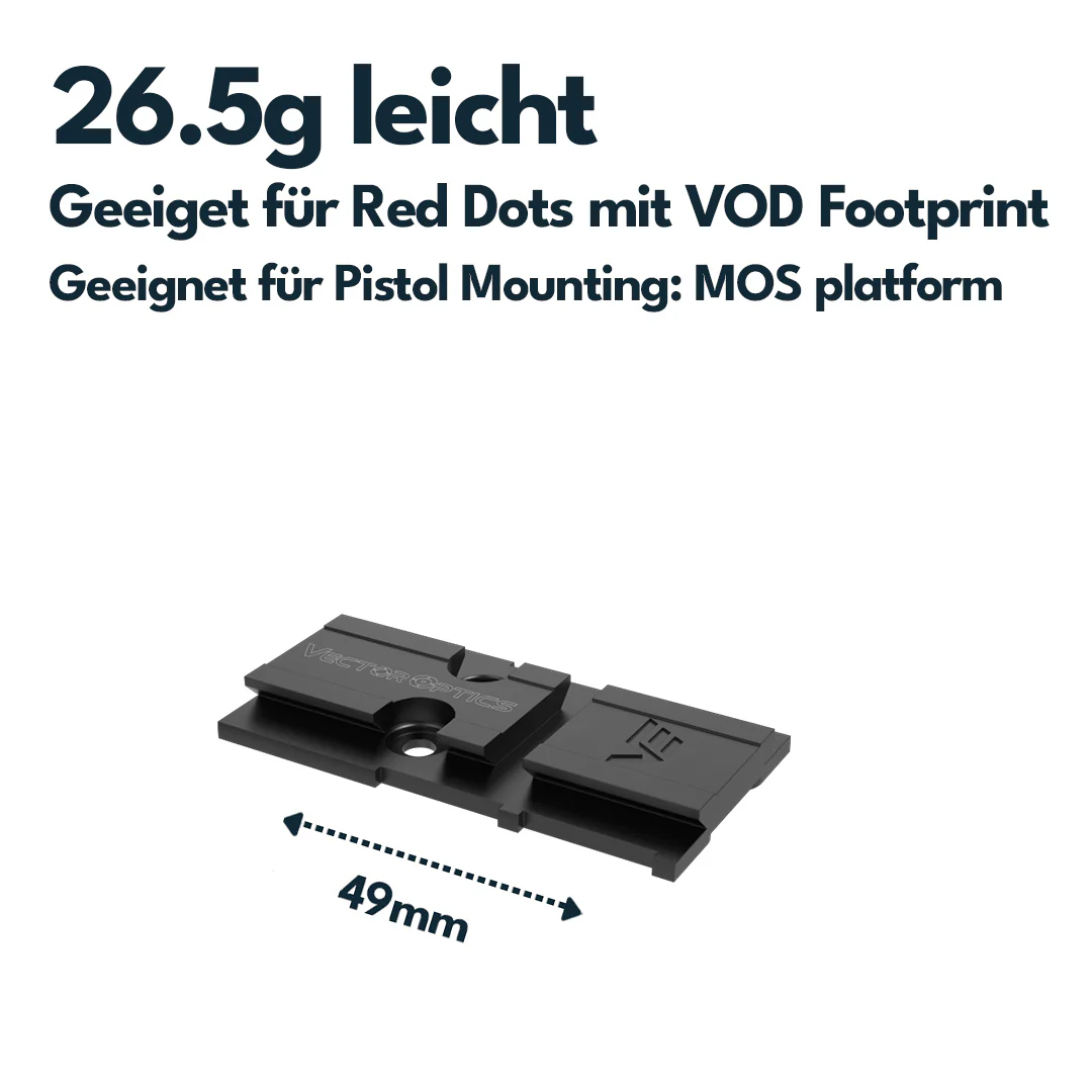 Vector Optics SCFRM-12 Glock MOS Adapter für VOD (Aimpoint) Footprint - Image 3