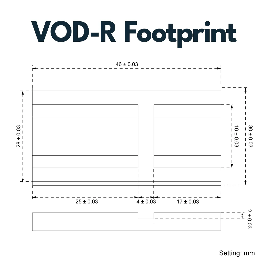 Vector Optics SCFRM-15 Raiser-Montage mit Aimpoint Footprint für 21mm h=19mm - Image 2