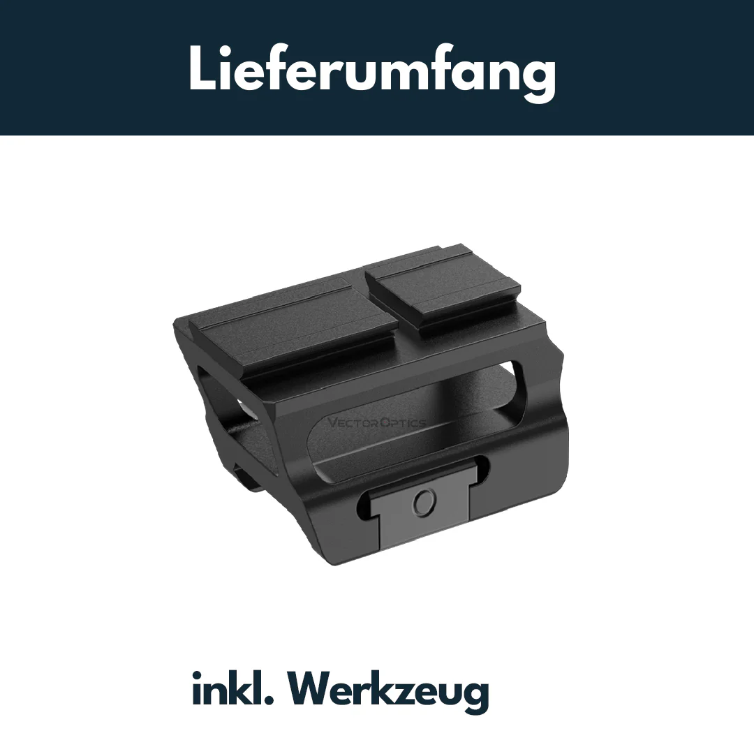 Vector Optics SCFRM-15 Raiser-Montage mit Aimpoint Footprint für 21mm h=19mm - Image 6