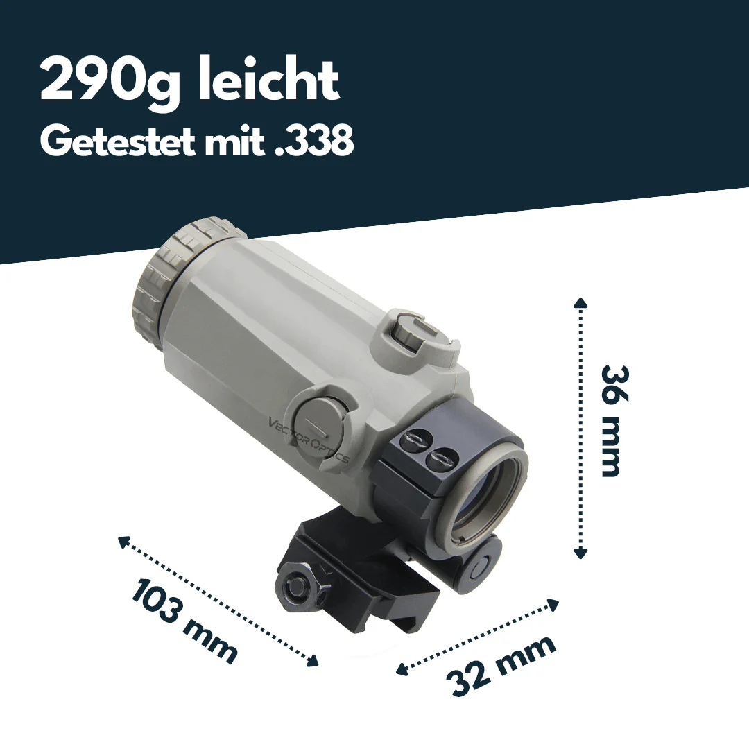 Vector Optics SCMF-32 Maverick-III 3x22 Vergrößerer SOP - Image 3