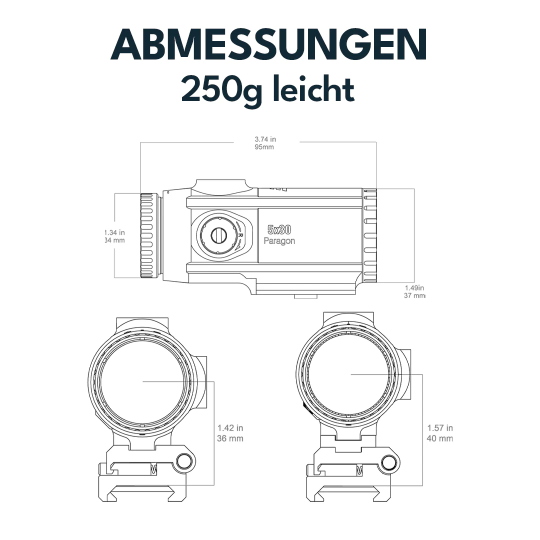 Vector Optics SCMF-34 Paragon 5x30 Vergrößerer Micro - Image 7