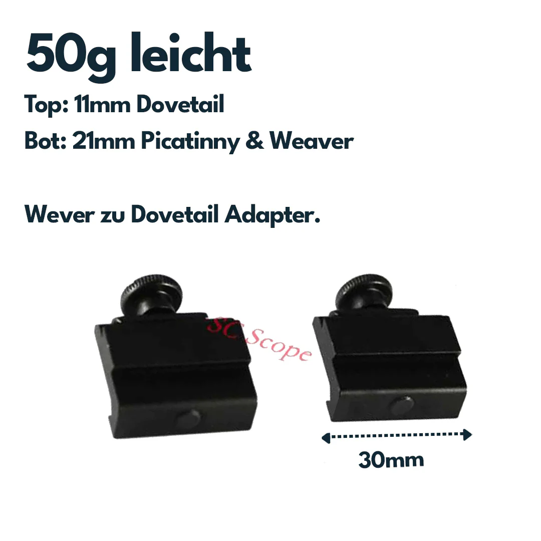 Vector Optics SCOT-04 Schienenadapter von 21mm zu 11mm - Image 2