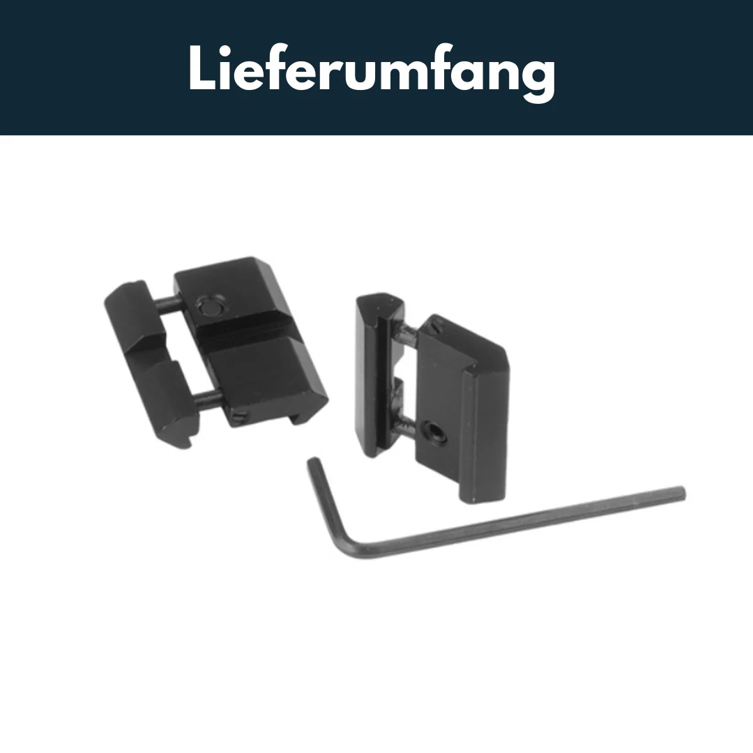 Vector Optics SCRA-06B Adapter von 11mm Dovetail zu 21mm Weaver, l=38mm (2Stk) - Image 3