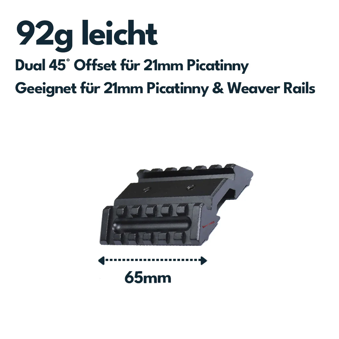 Vector Optics SCRA-51 45° Doppel- 21mm Picatinny Montage - Image 2