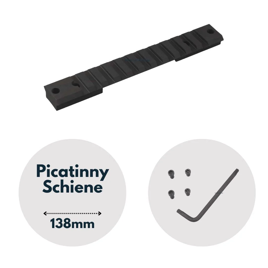 Vector Optics SCRA-64 Stahl 138mm Picatinny Schiene für verschiedene Remington und CZ Modelle