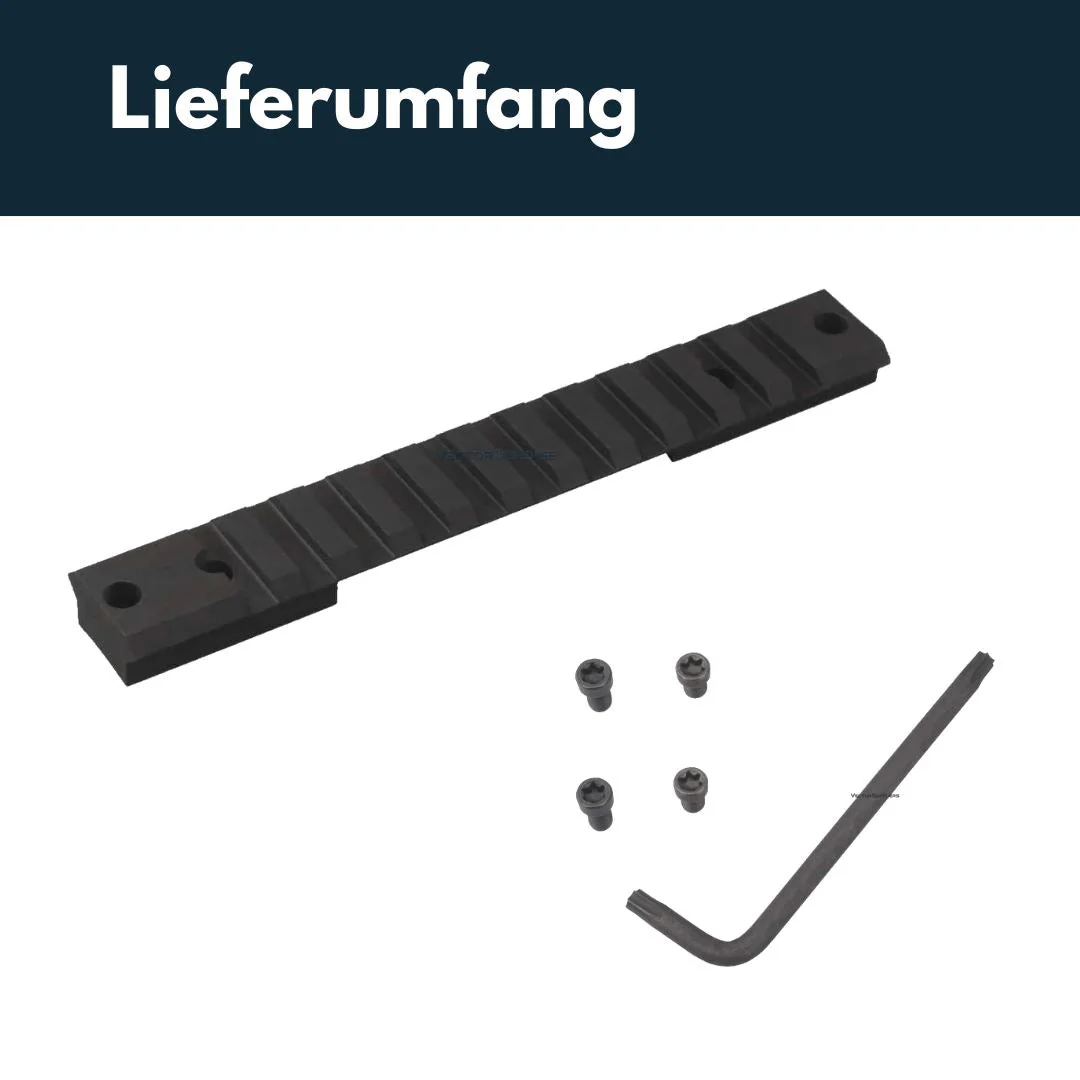 Vector Optics SCRA-64 Stahl 138mm Picatinny Schiene für verschiedene Remington und CZ Modelle - Image 3