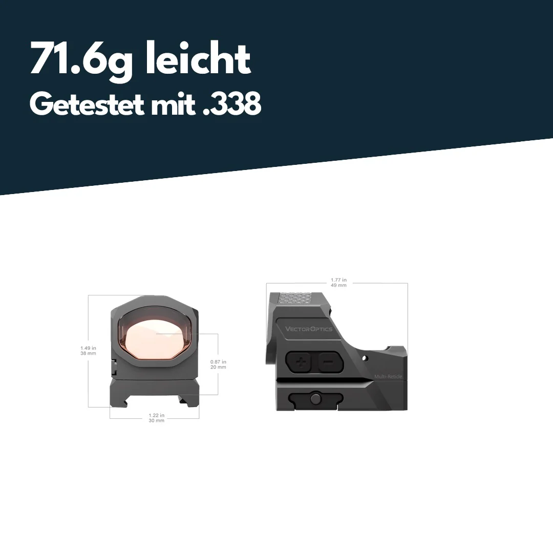 Vector Optics SCRD-SM64 Frenzy-X FLEX 1x19x26 MRS GenII Solar Multi-Reticle - Image 4