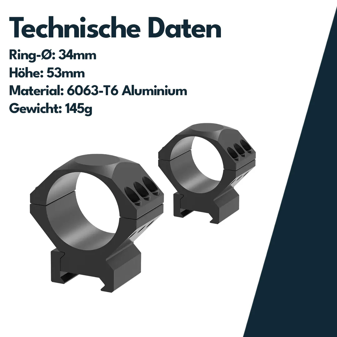 Vector Optics SCTM-52 X-Accu Montage für 34mm Tubus, 21mm Picatinny, h=28mm - Image 4