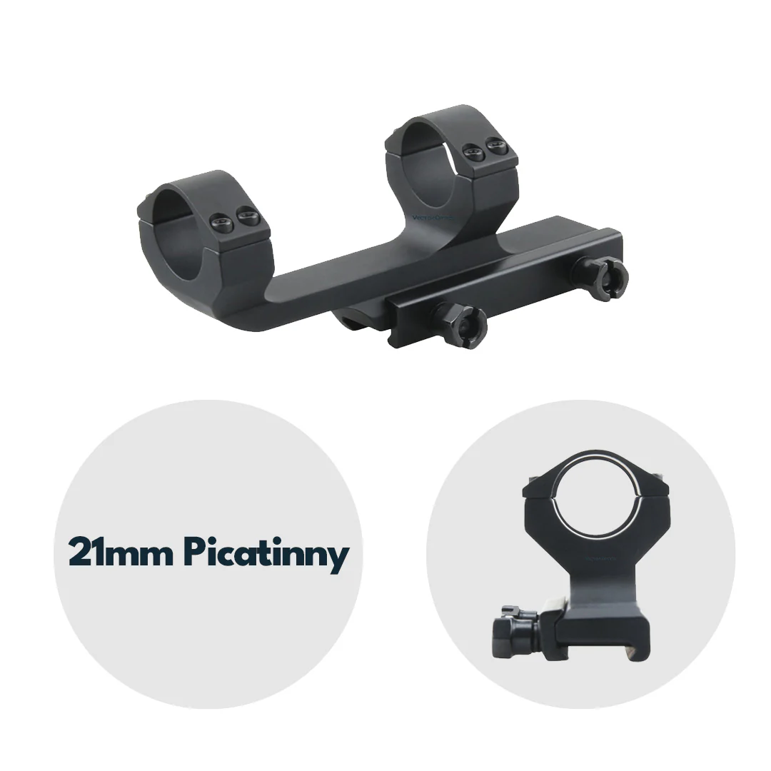 Vector Optics SCTM-63 Blockmontage für 25,4mm Tubus, 21mm Picatinny/Weaverl, h=38mm