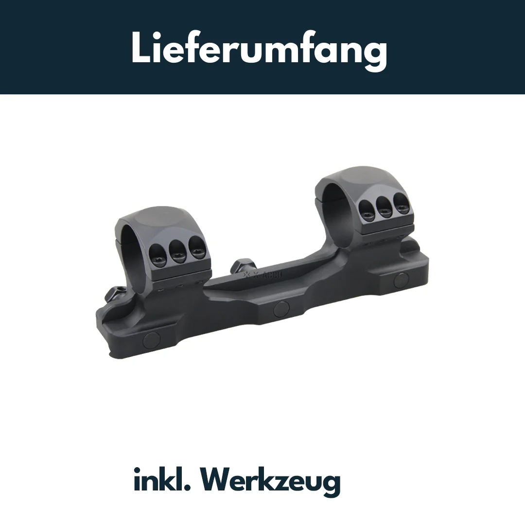 Vector Optics XASR-3011 X-Accu Blockmontage für 30mm Tubus, 21mm Picatinny,  20MOA Vorneigung, h= 32mm - Image 7