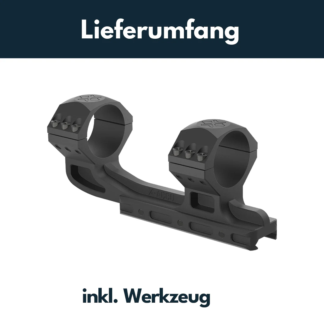 Vector Optics XASR-3015 X-Accu Cantilever Blockmontage mit 20MOA Vorneigung für 34mm Tubus, 21mm Picatinny, h= 40mm - Image 5