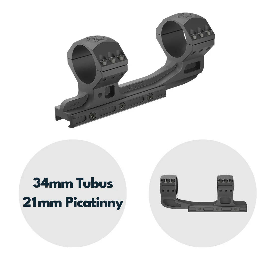 Vector Optics XASR-3015 X-Accu Cantilever Blockmontage mit 20MOA Vorneigung für 34mm Tubus, 21mm Picatinny, h= 40mm - Image 6