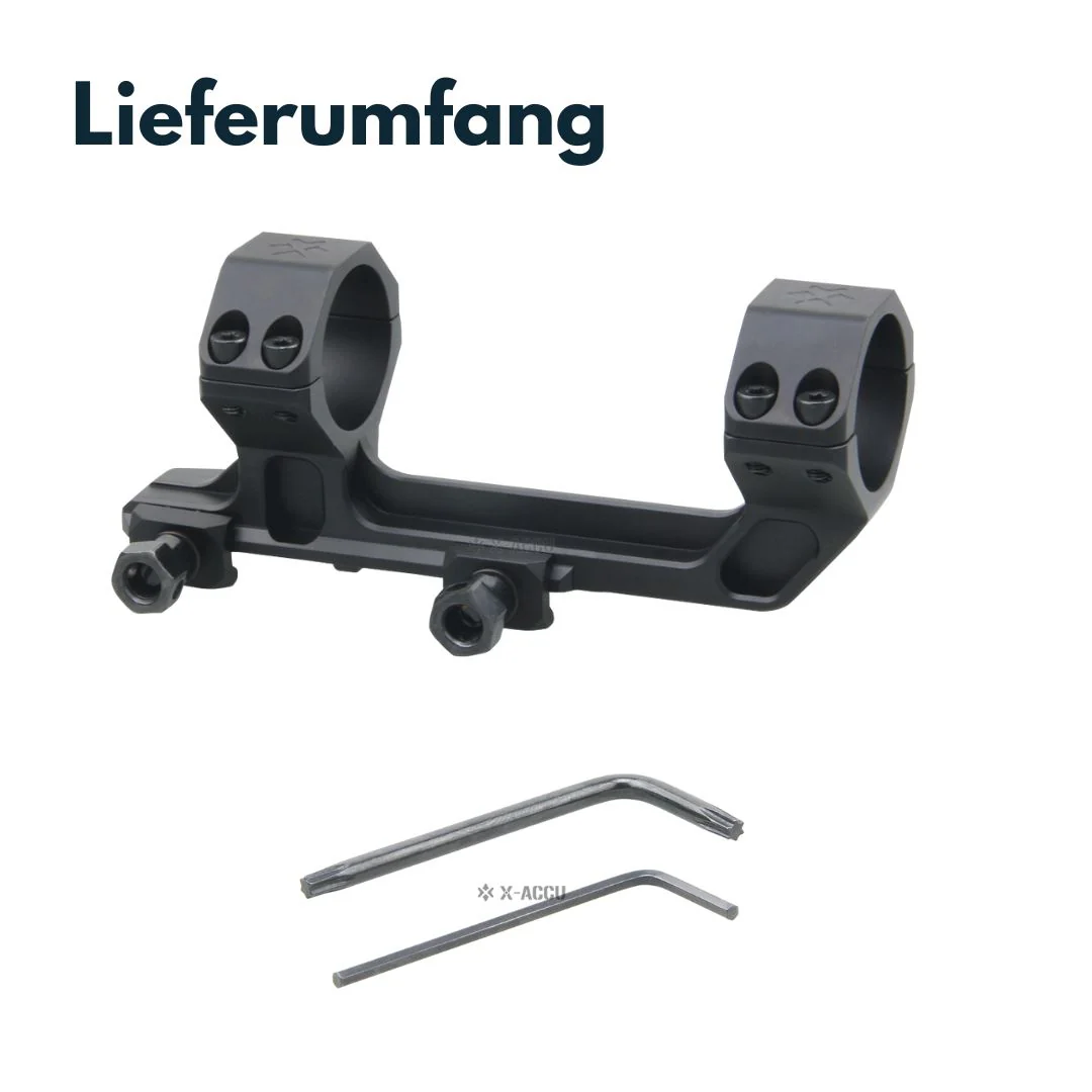 Vector Optics XASR-3032 X-Accu Blockmontage für 30mm Tubus, 21mm ext. Picatinny for AR, 20MOA Vorneigung, h=38mm - Image 3