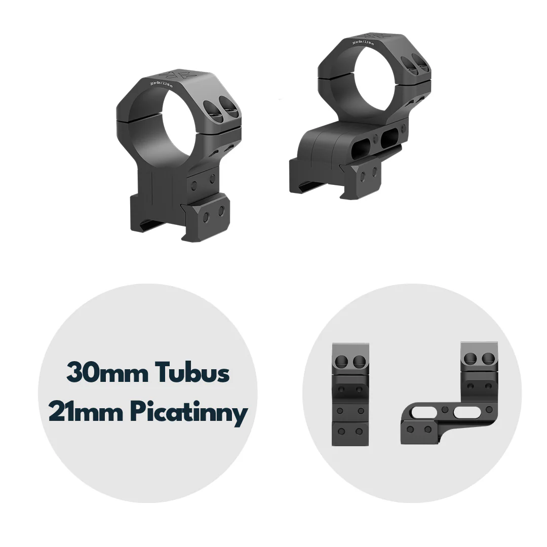 Vector Optics XASR-3065 höhenverstellbare Cantilever Montageringe für 30mm Tubus (h=35-41mm) - Image 8