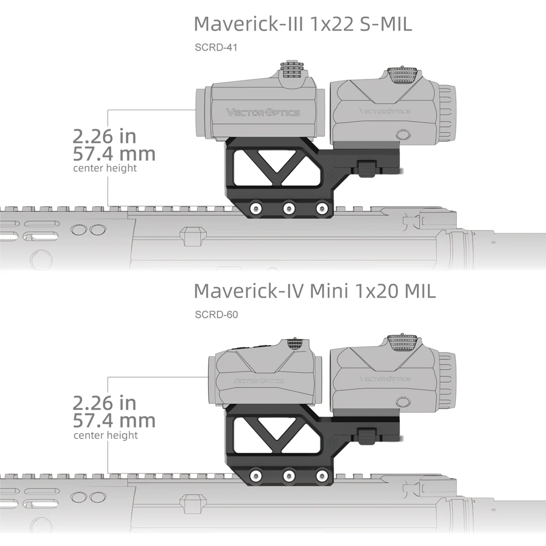 Vector Optics XASR-RM01 einteilige Montageplattform für Maverick Visier + Maverick Magnifier - Image 5