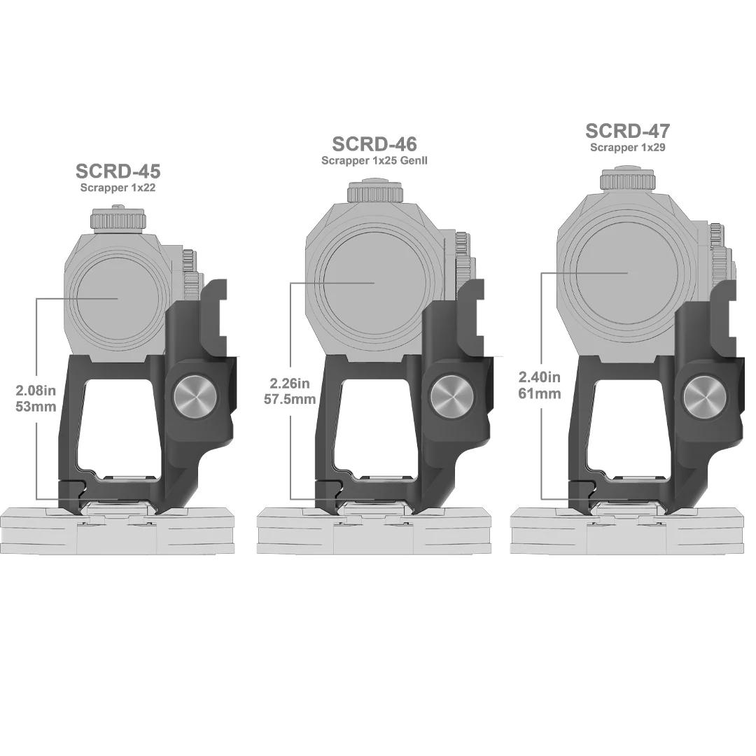 Vector Optics XASR-RM02 einteilige Montageplattform für Scrapper Visier + Paragon Magnifier - Image 5