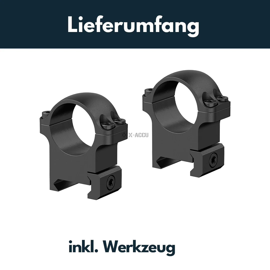 Vector Optics XASR-S01 X-Accu Stahl-Montage für 25,4mm Tubus und 21mm Picatinny/Weaver in verschiedenen Höhen - Image 6